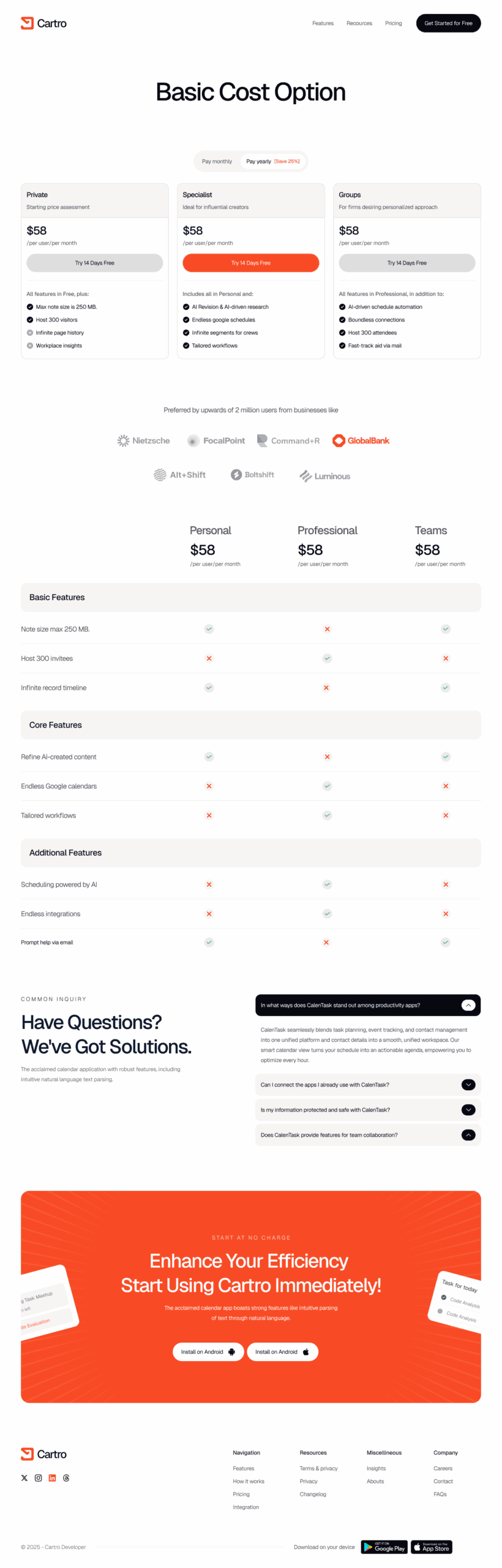 Pricing