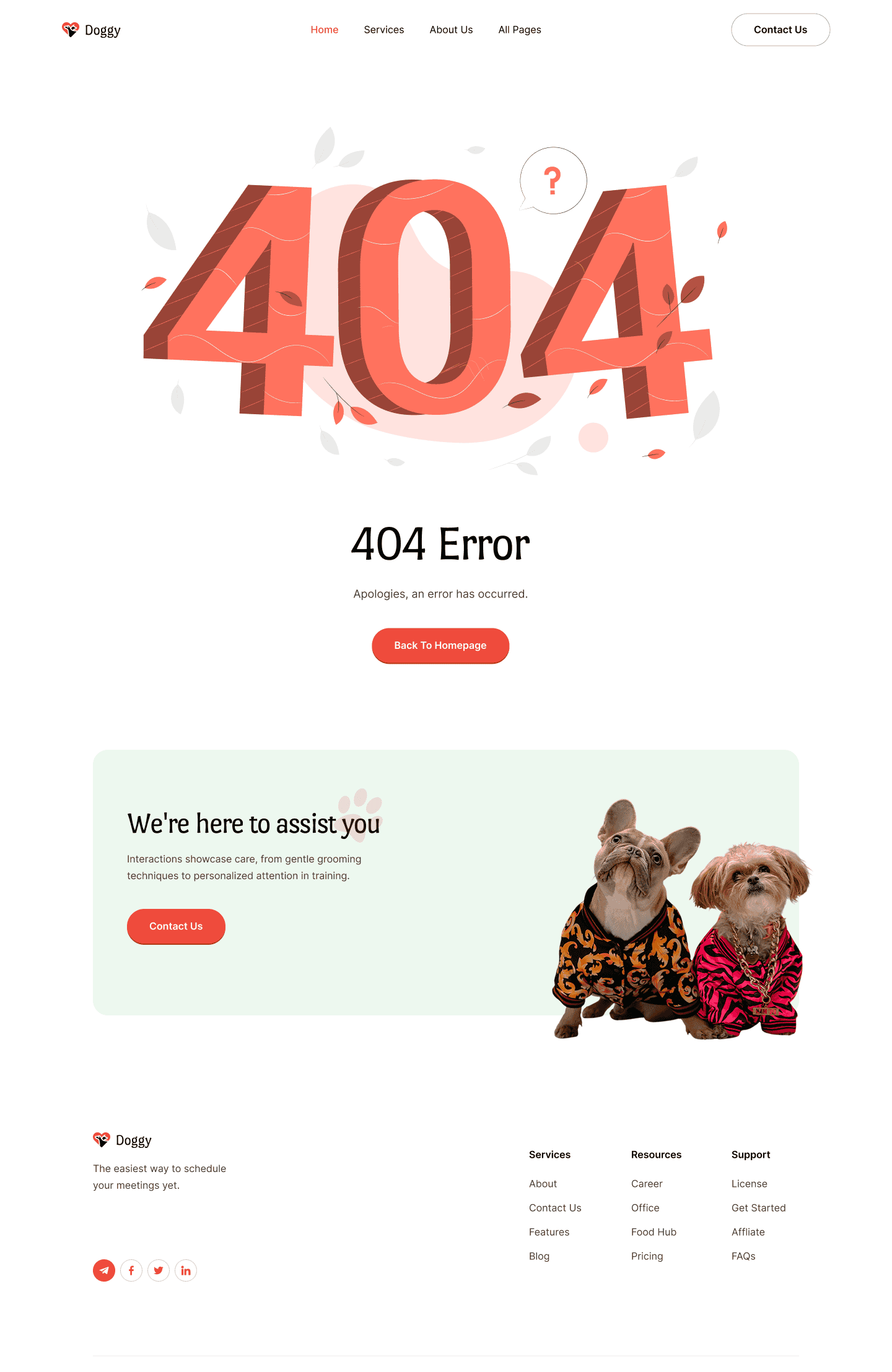 Doggy 404 Not Found