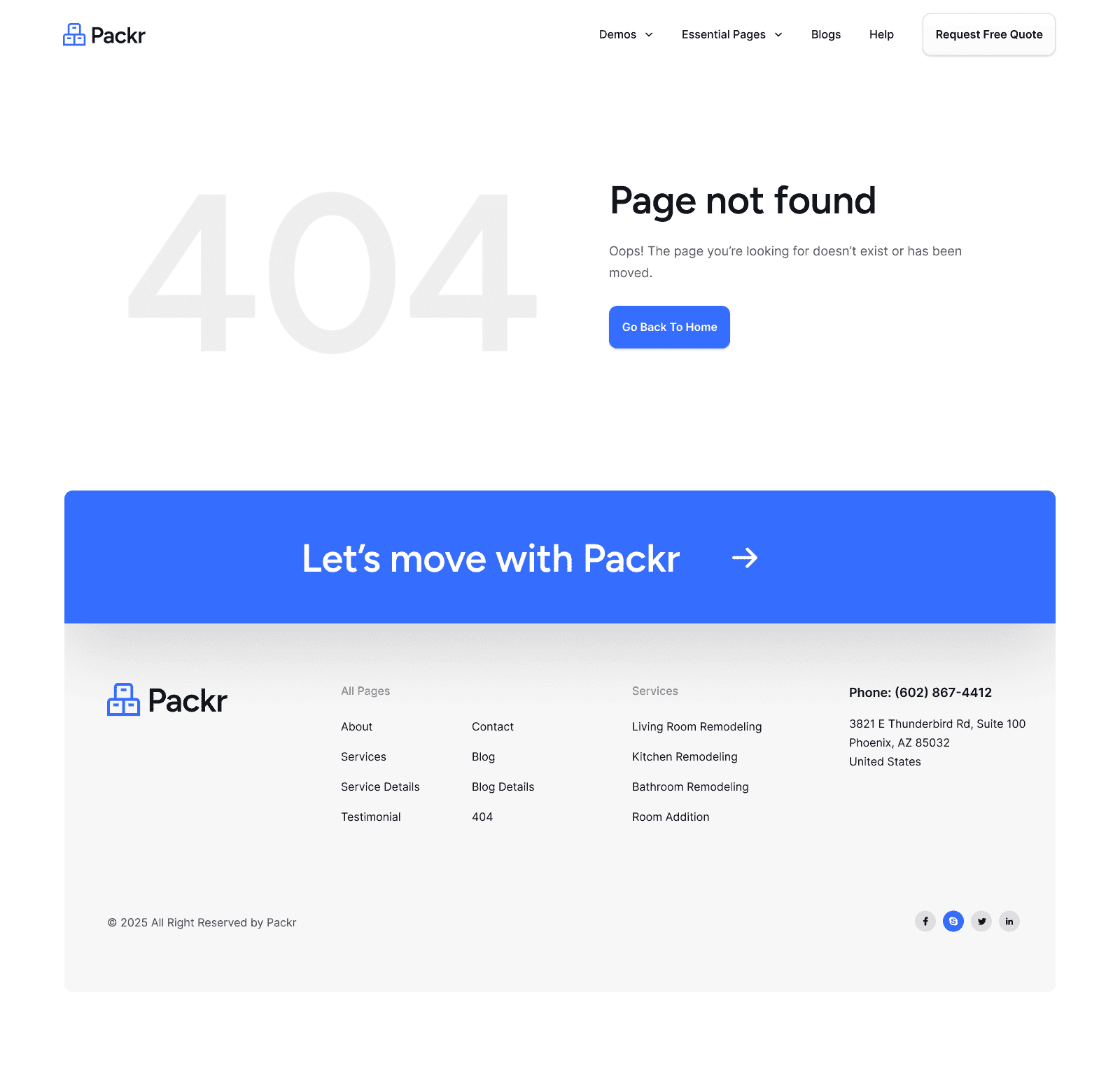 Packr 404 Not Found