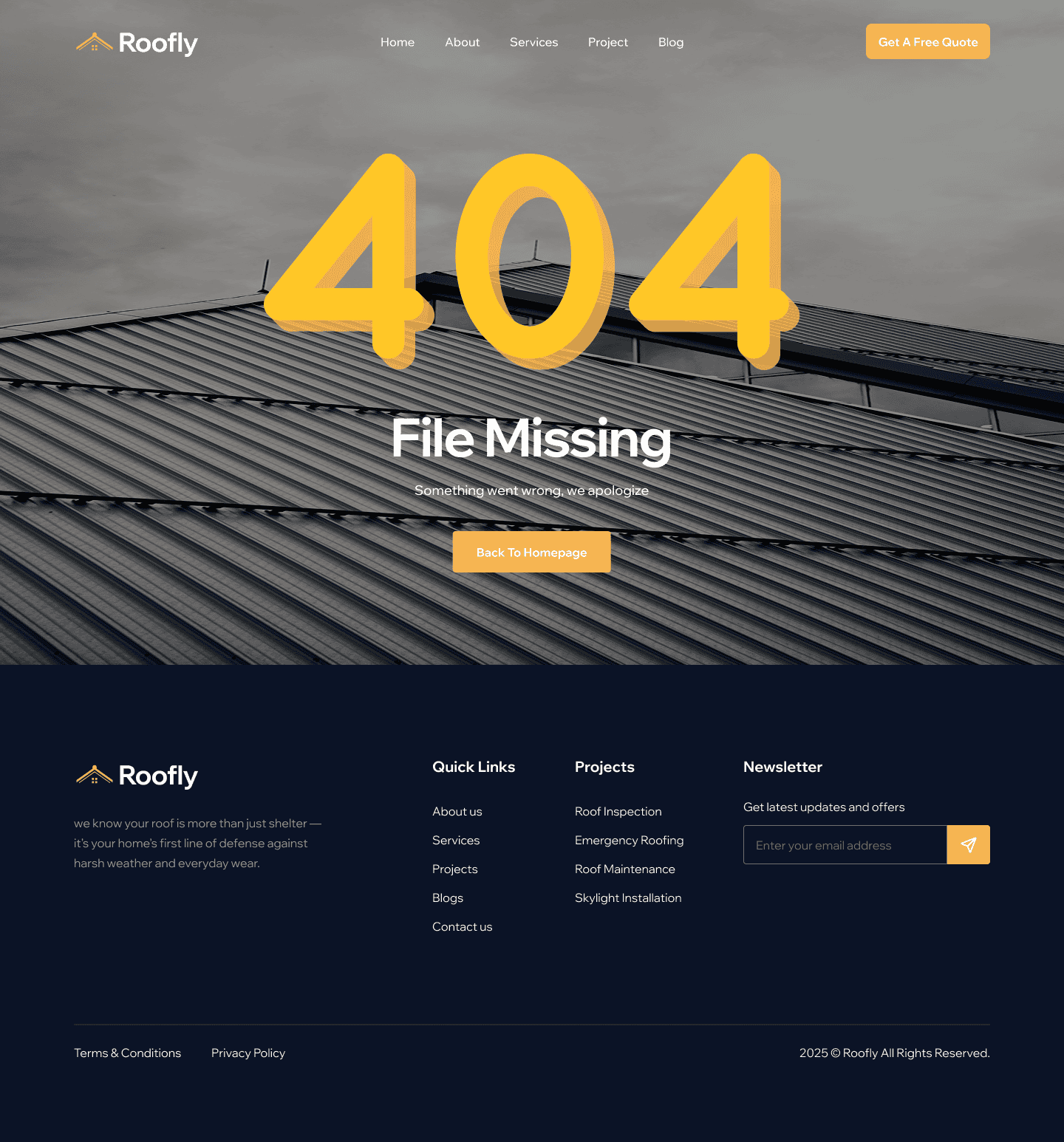 Roofer 404 Not Found