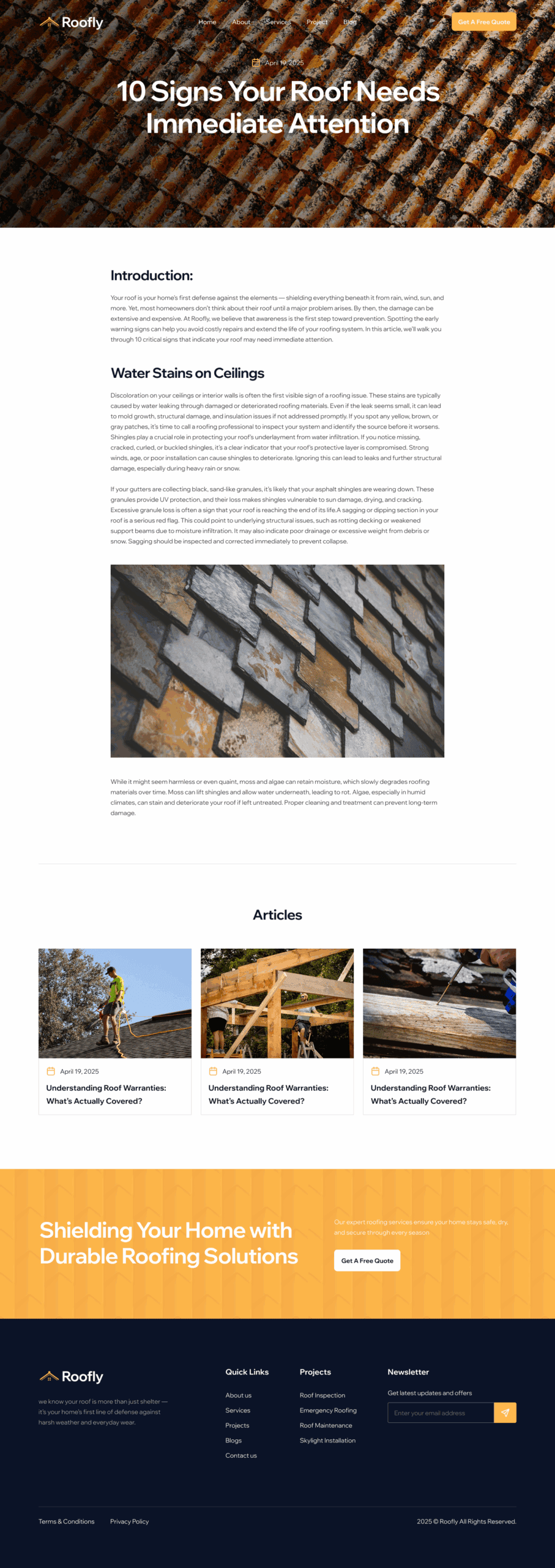 Roofer Single Post