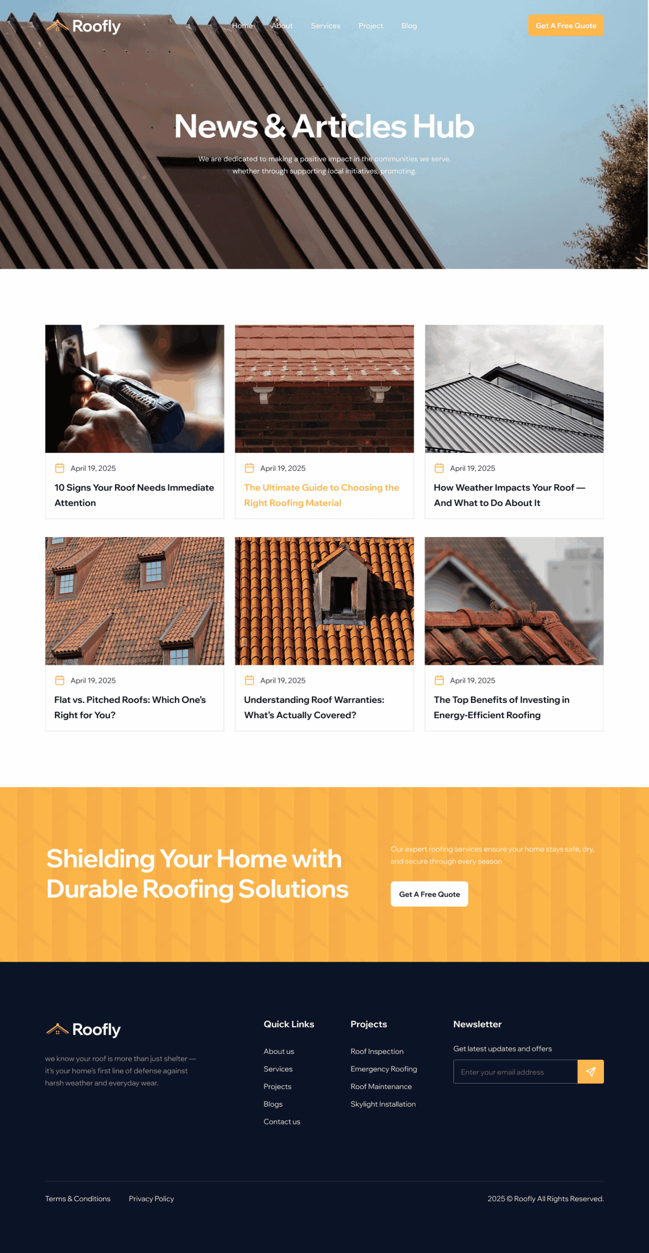 Roofer Post Archive