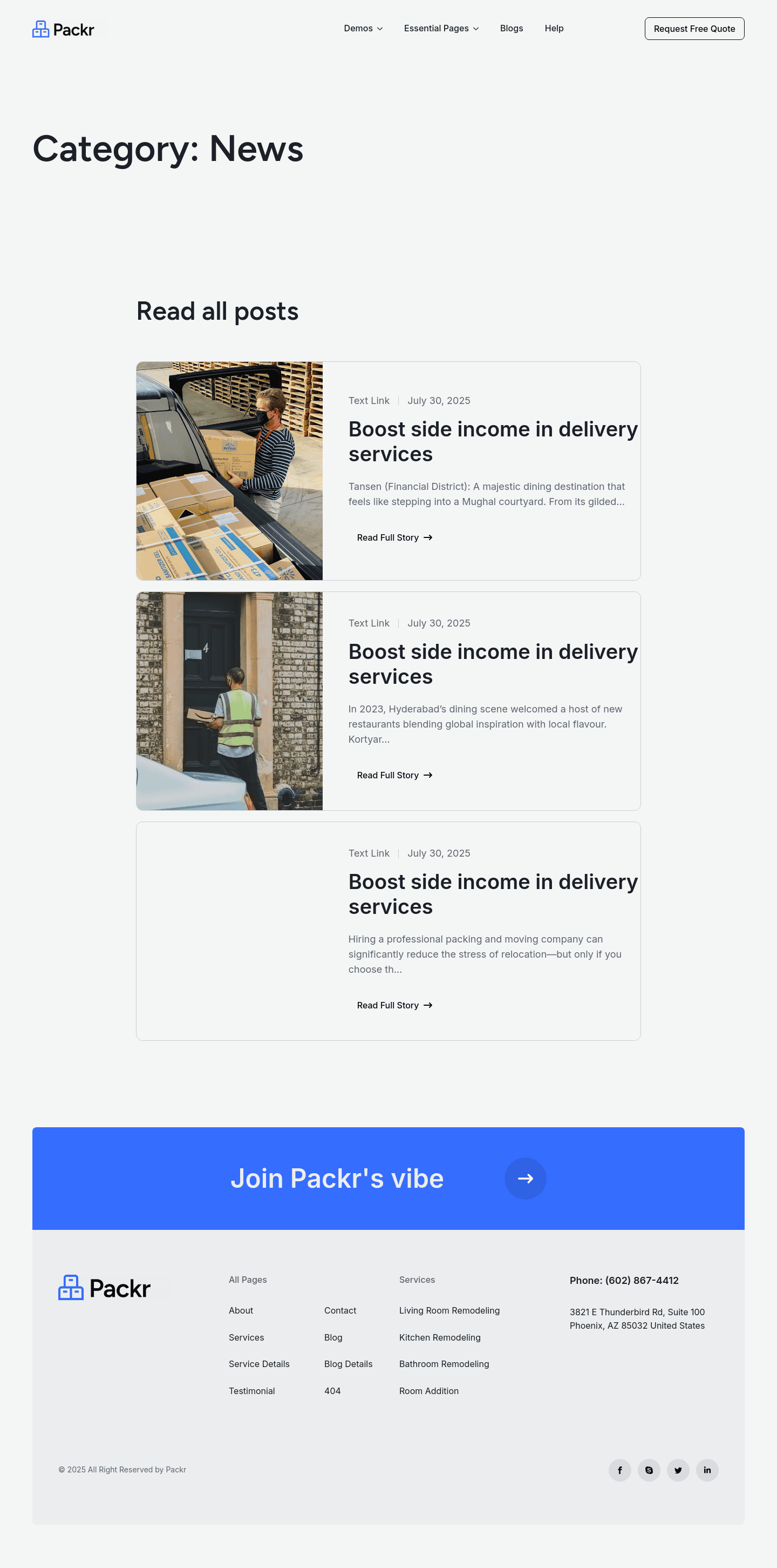 Packr Post Archive