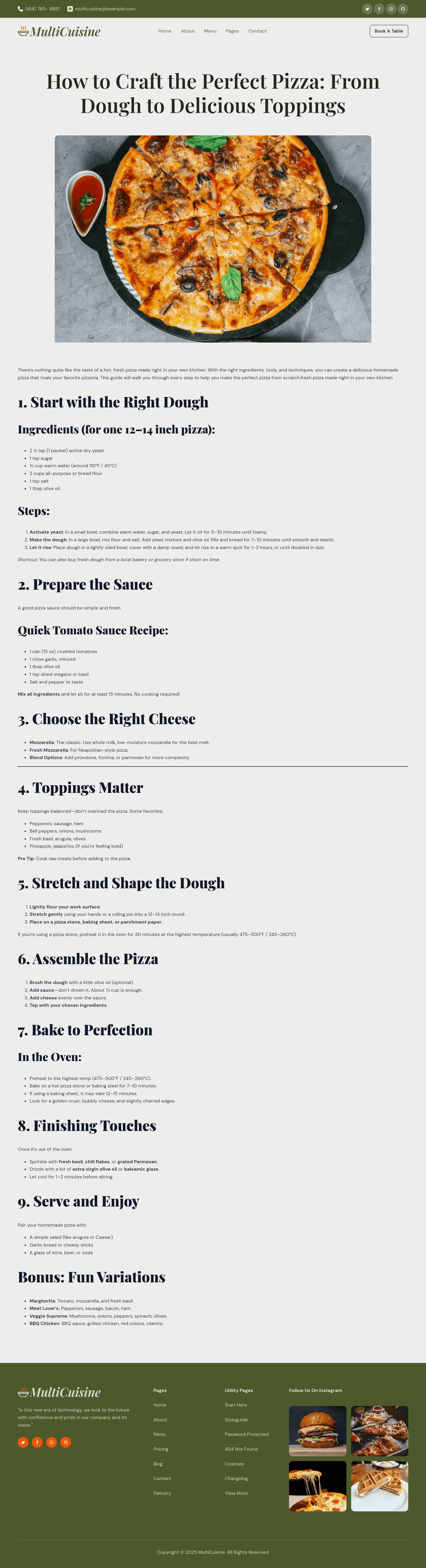 Multicuisine Single Post