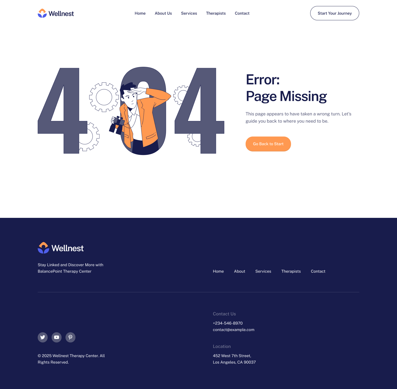 Wellnest 404 Not Found