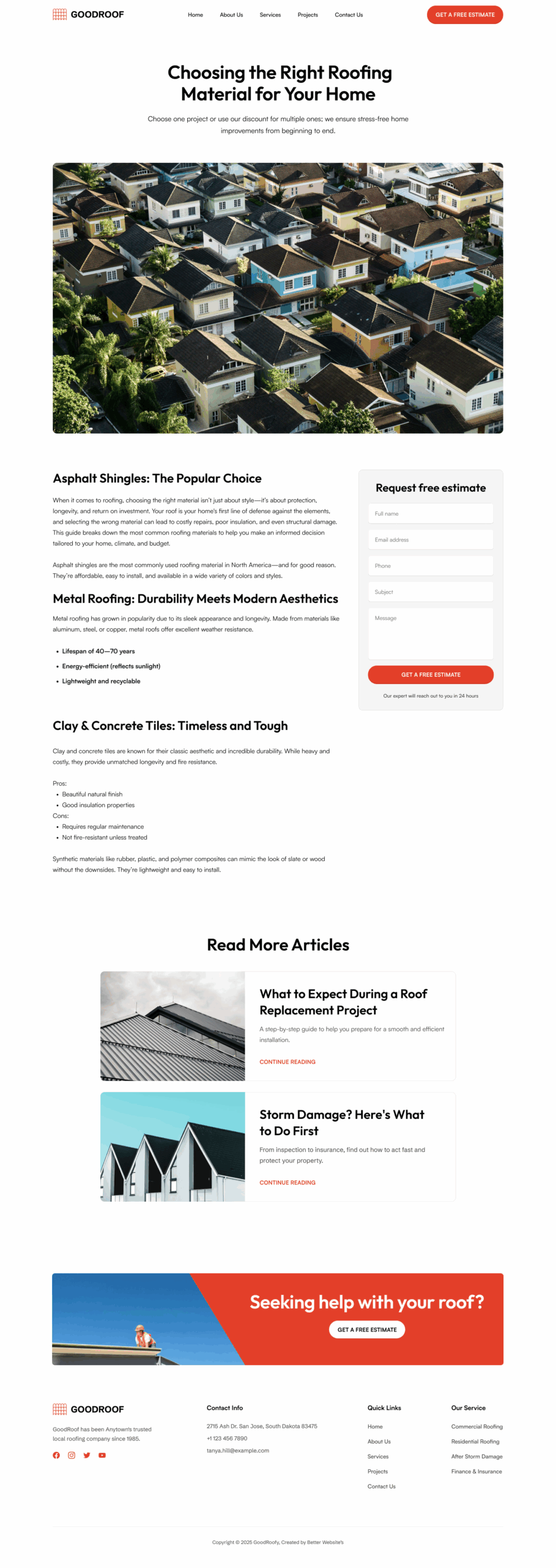 GoodRoof Single Post