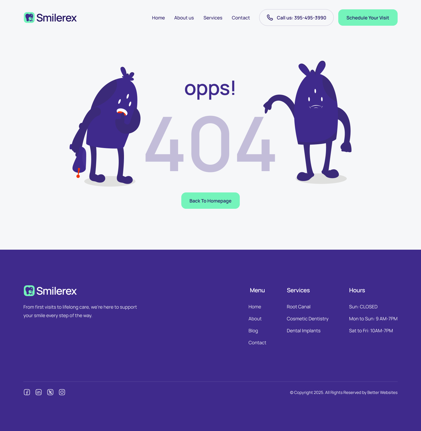 Smilerex 404 Not Found