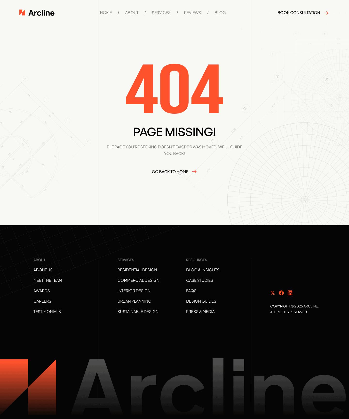 Arcline 404 Not Found