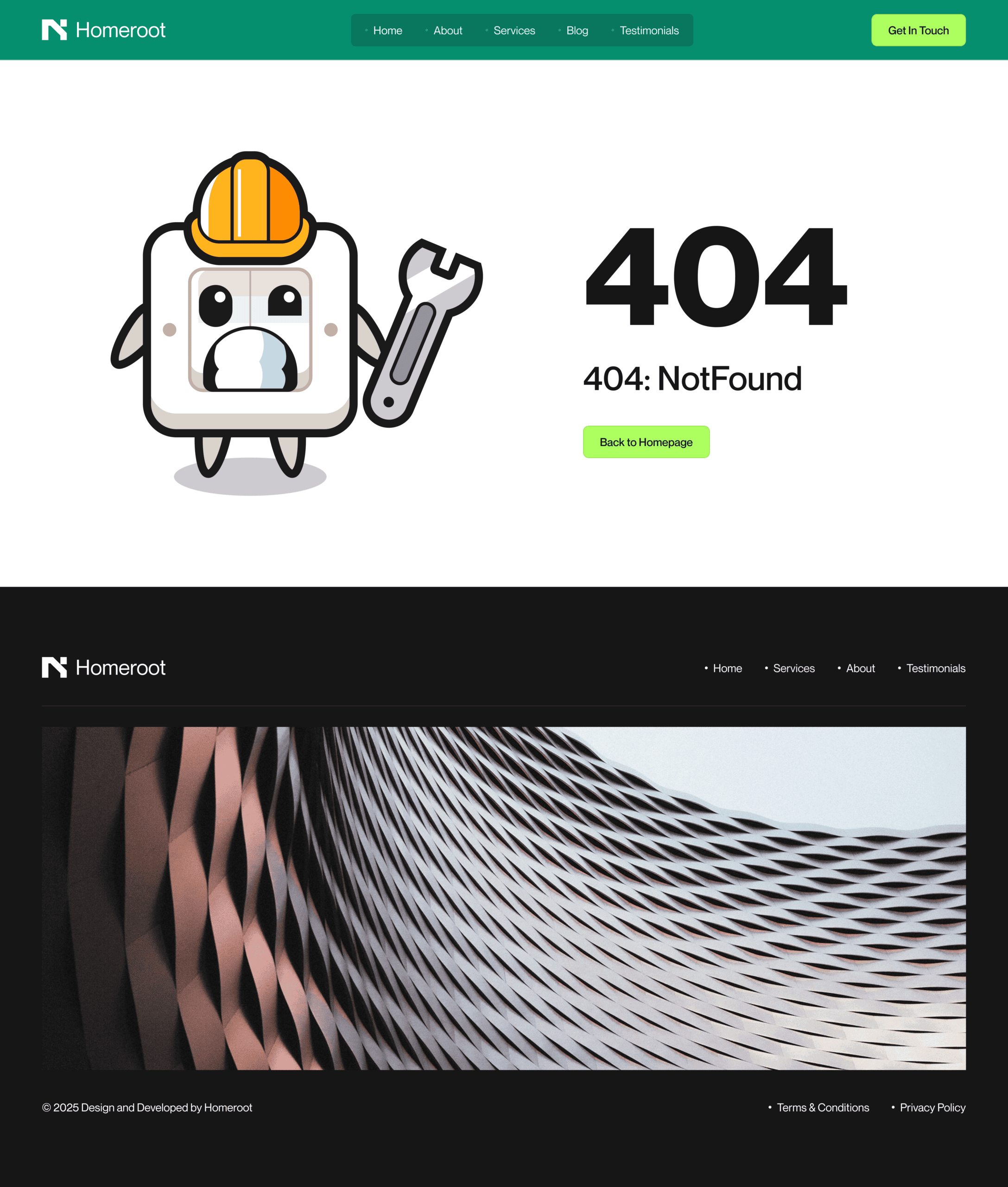 HomeRoot 404 Not Found