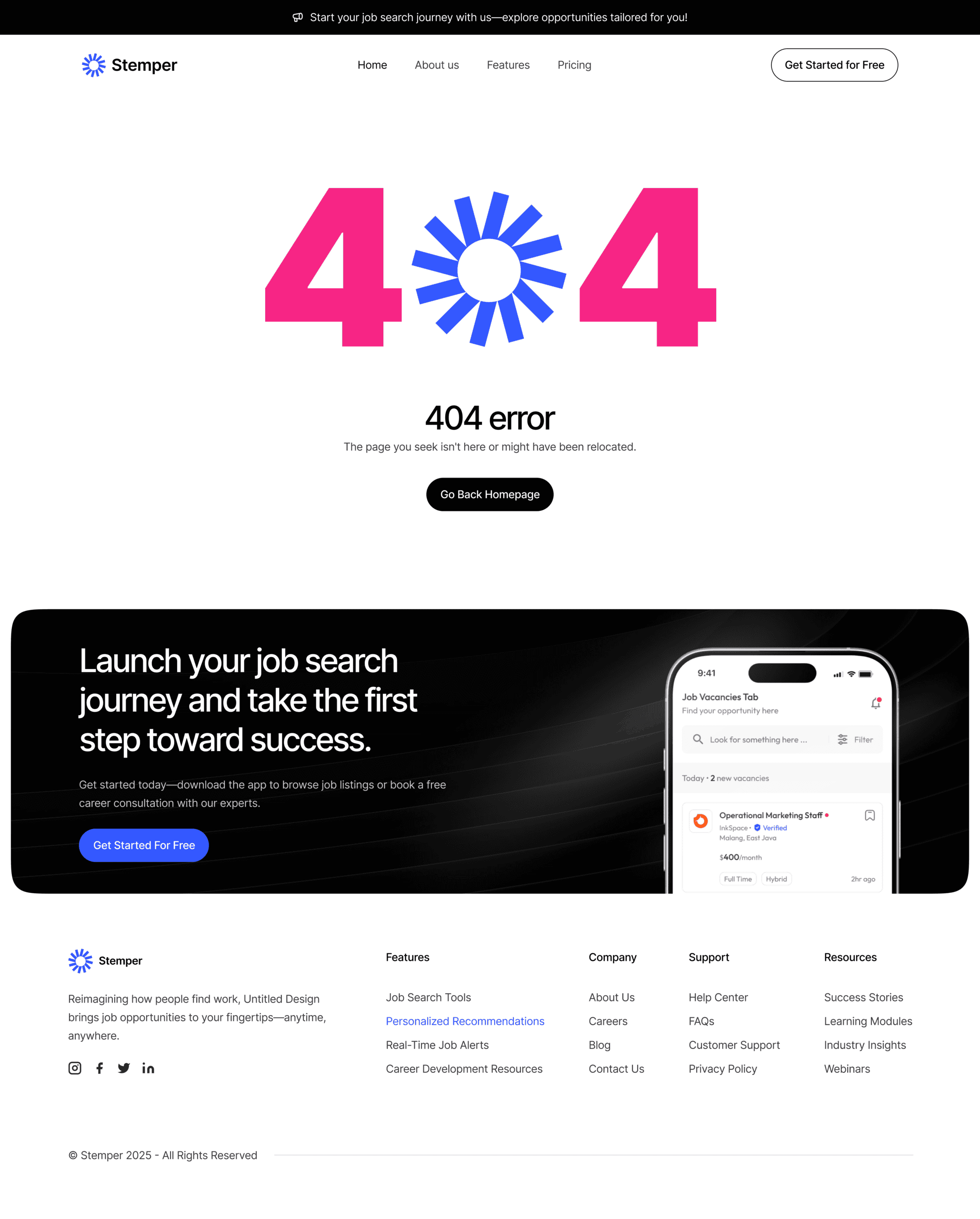 Stemper 404 Not Found