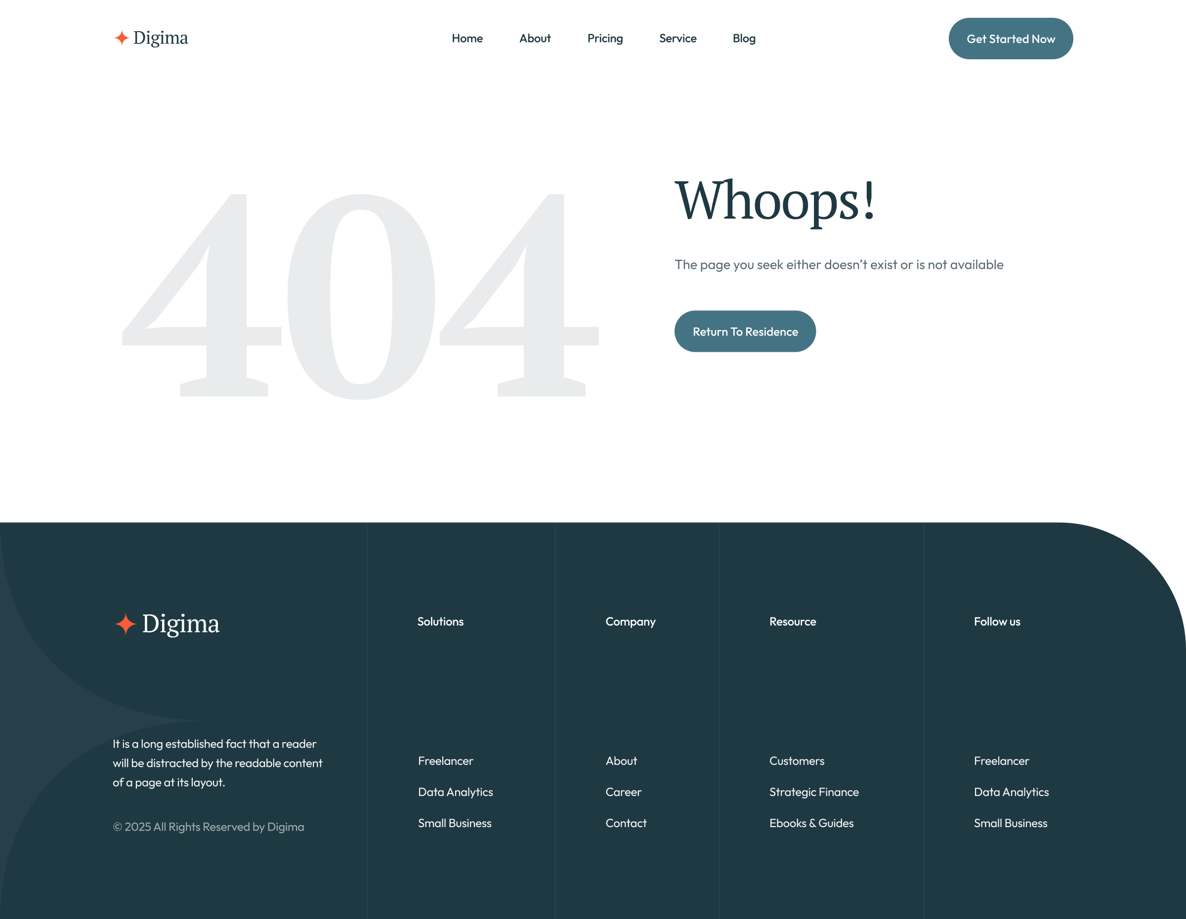 Digima Error Template
