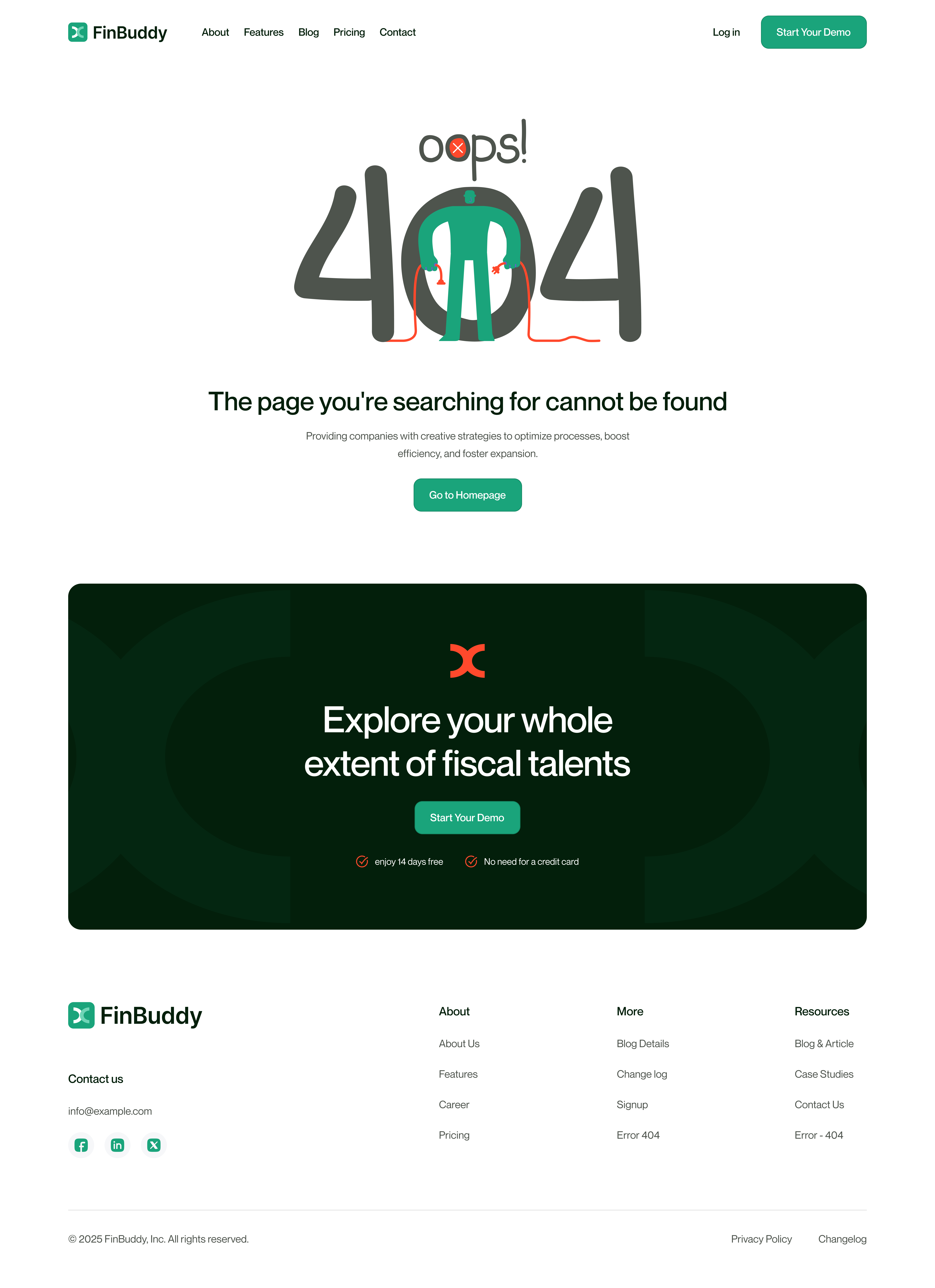 FinBuddy 404 Not Found