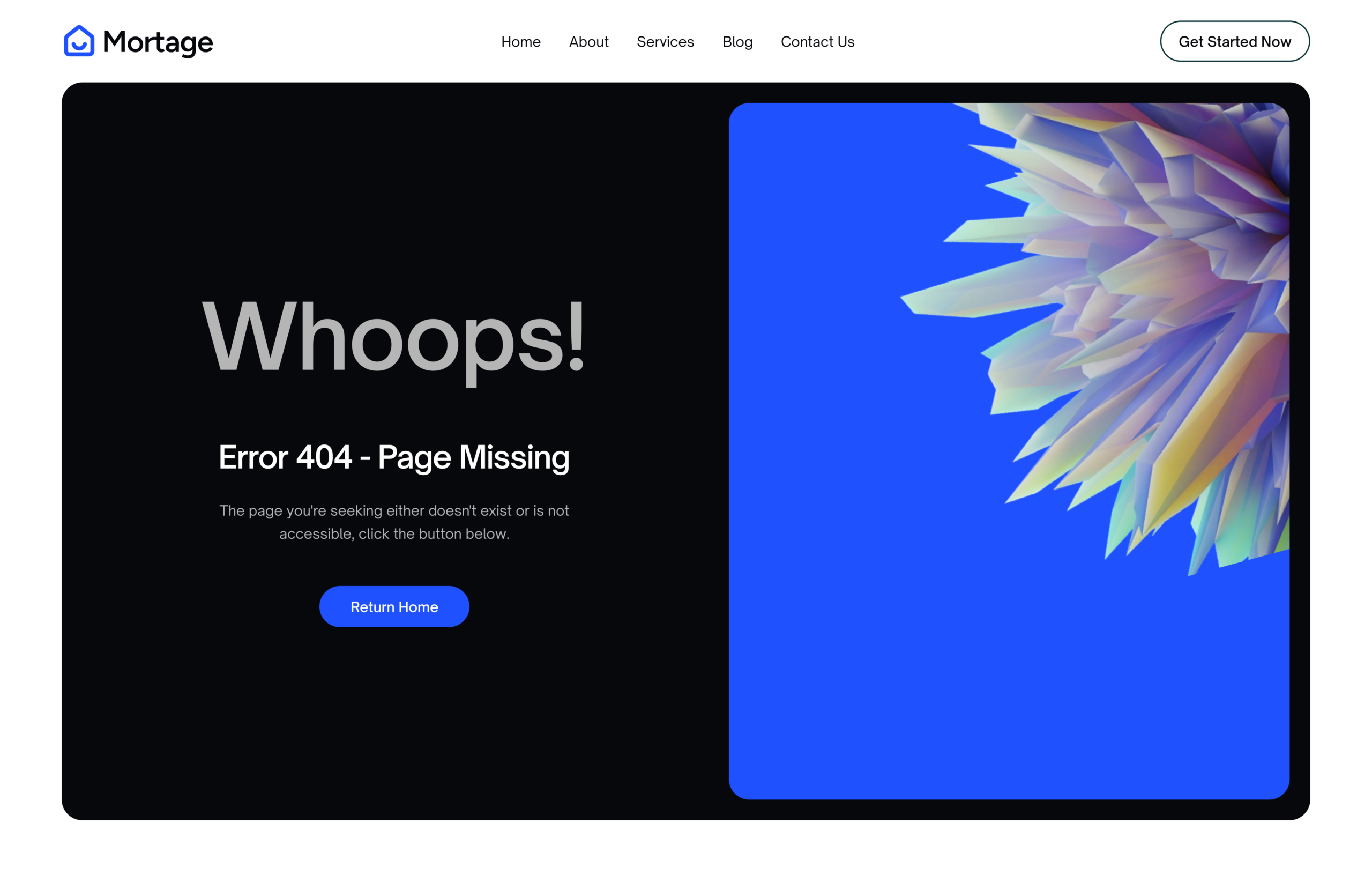 Mortage Error Template