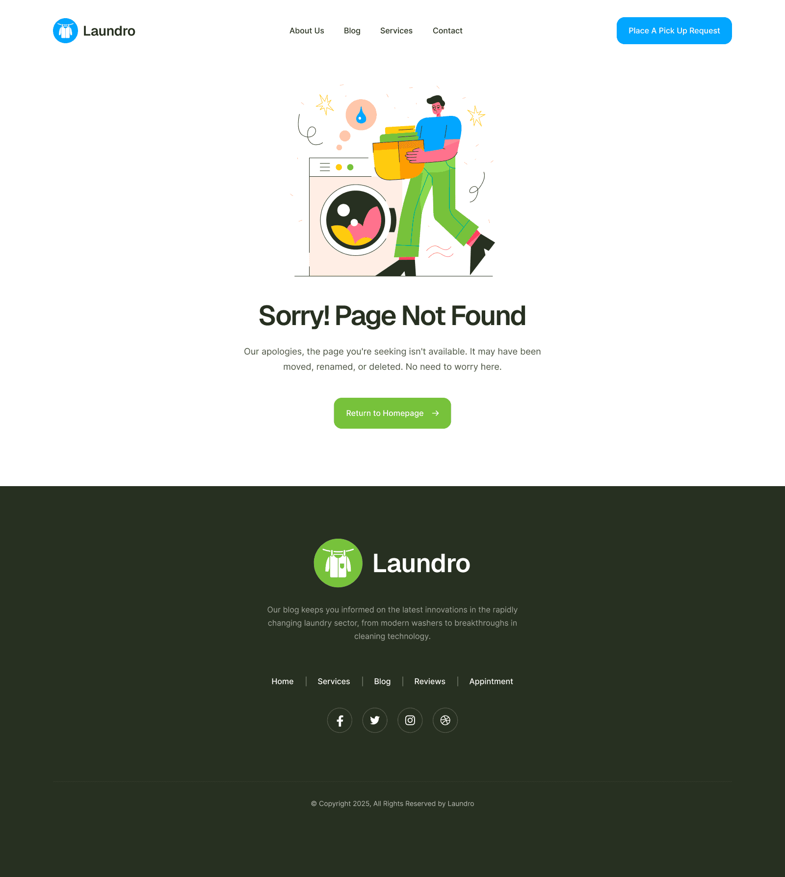 Laundro Error Template