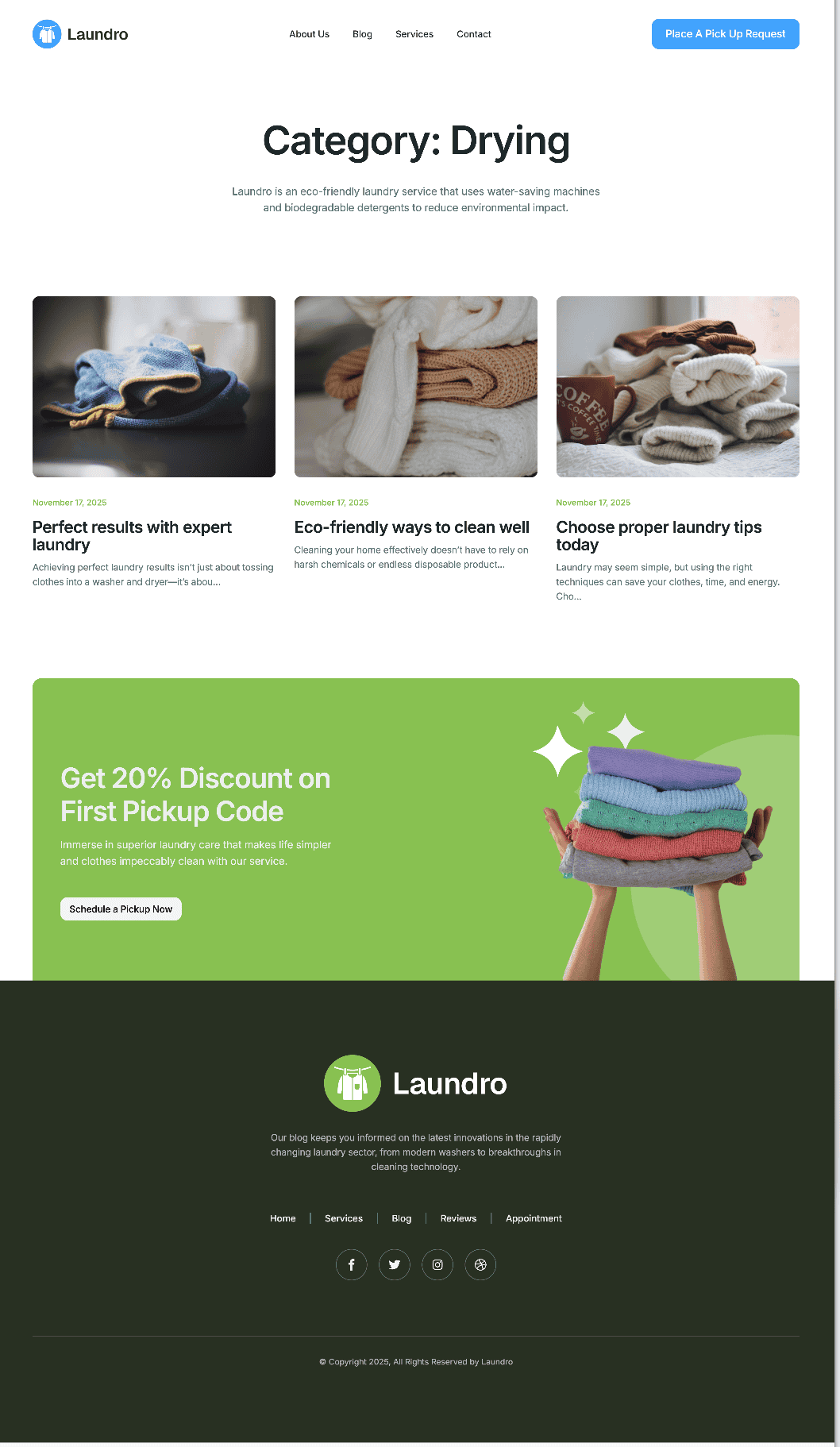 Laundro Archive Template