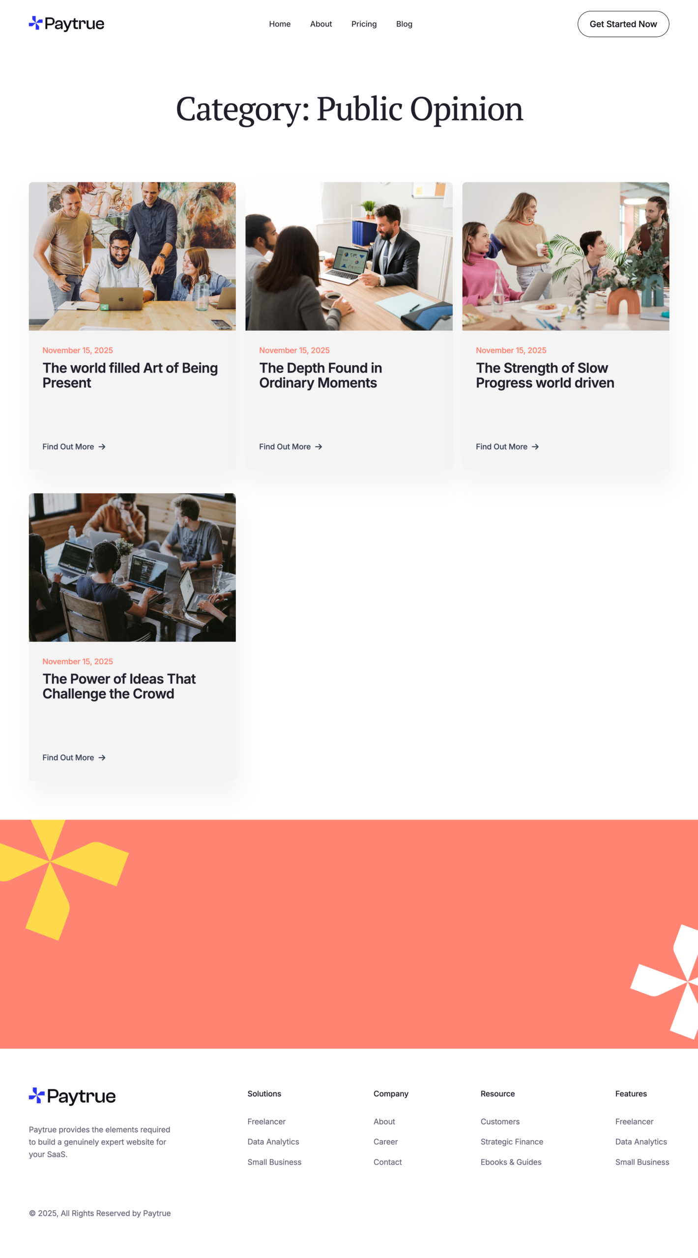 Paytrue Archive Template
