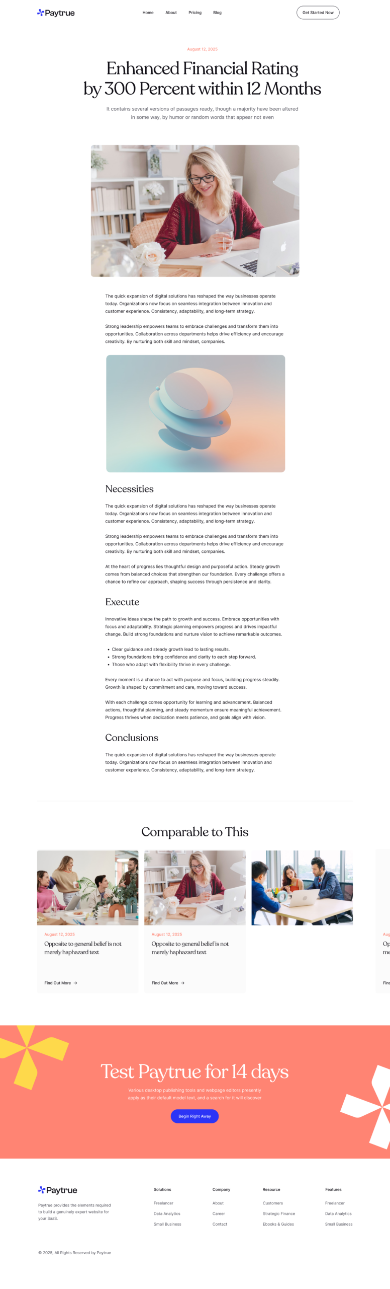 Paytrue Single Post Template